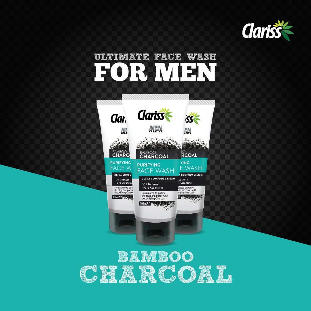 Clariss Men Face Wash Bamboo Charcoal thumbnail